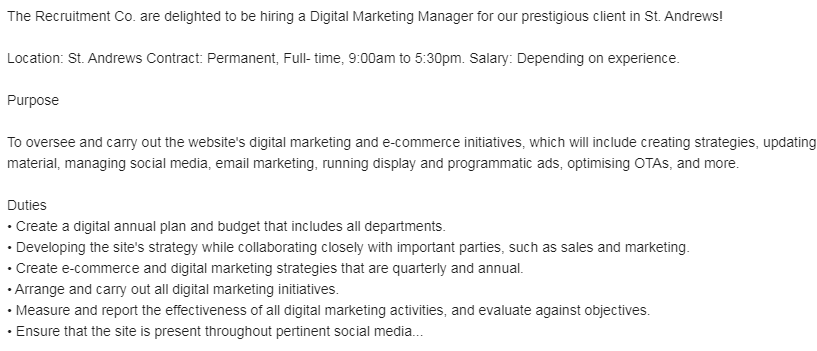 Digital Marketing Manager