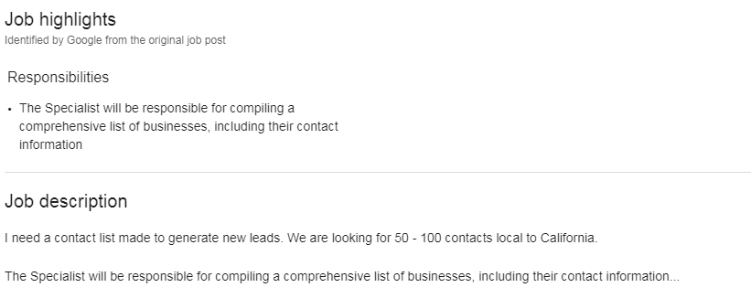 Contact list building