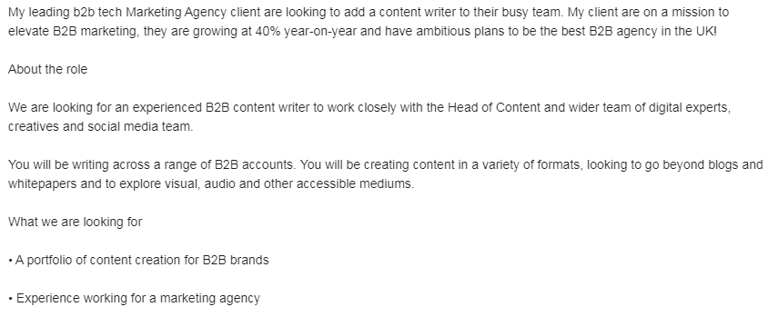 Content Writer