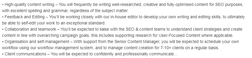 Content Writer