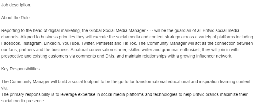 Social Media Manager