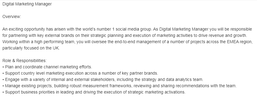 Digital Marketing Manager