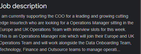 Operations Manager