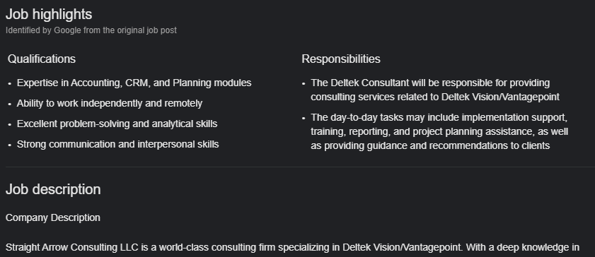 Principal Deltek Consultant