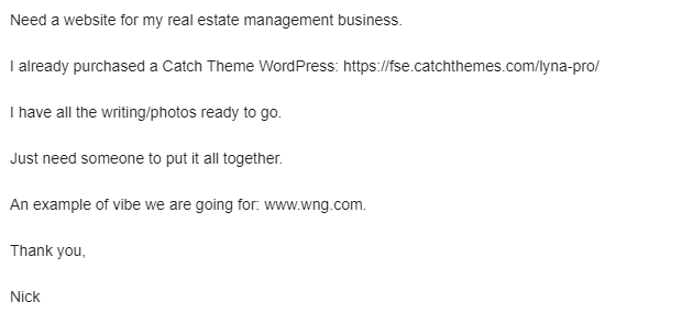 Management Website