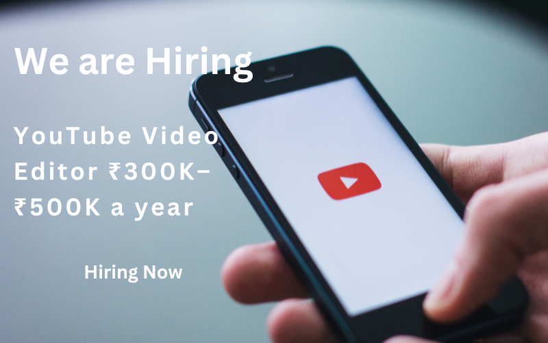 YouTube Video Editor! Earn ₹300K–₹500K a year. Bring ancient Indian mythology to life with your editing skills.