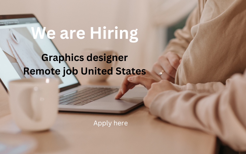 Join our team as a Graphics Designer remote job! Work remotely from anywhere in the United States. Competitive salary, flexible hours, and exciting projects await. Apply now!