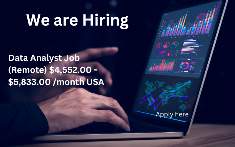 Apply for Remote Data Analyst Job in the USA! Earn $4,552 - $5,833/month. Competitive pay, flexible hours, and work from home. Start your new career today!