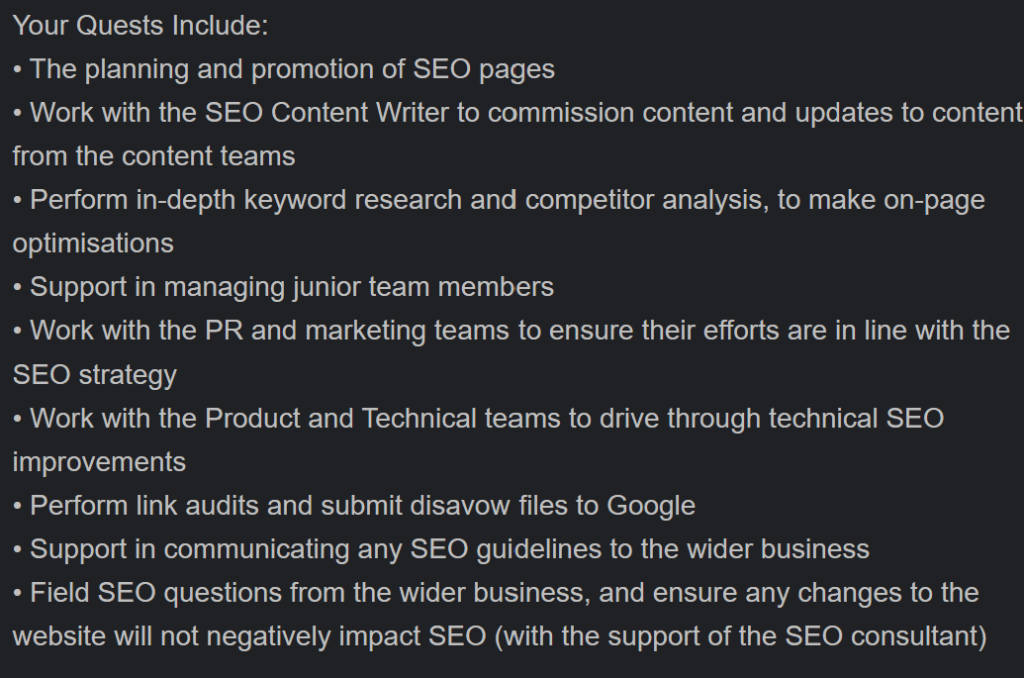 SEO Executive