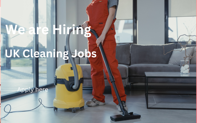 Explore UK cleaning jobs with visa sponsorship! Secure your path to stable employment, competitive pay, and potential residency. Apply for cleaning roles now!