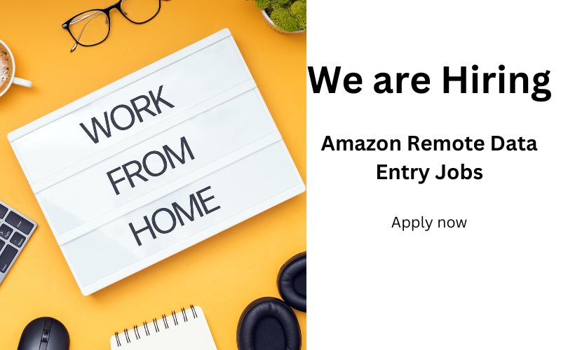 Amazon Remote Data Entry Jobs – No Experience Needed – Apply Now