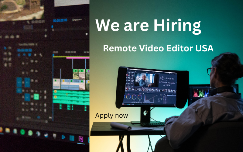 Join our team as a Remote Video Editor! Transform raw footage into captivating content, collaborate creatively, and grow your career. Apply now!