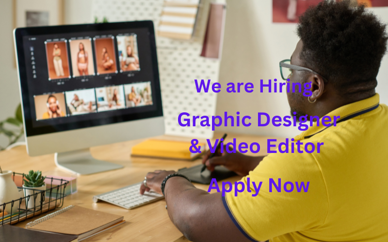 We are looking for a creative Graphic Designer & Video Editor to develop stunning visuals and high-quality videos for marketing and branding. If you have a passion for design, motion graphics, and storytelling, apply now to join our dynamic team!