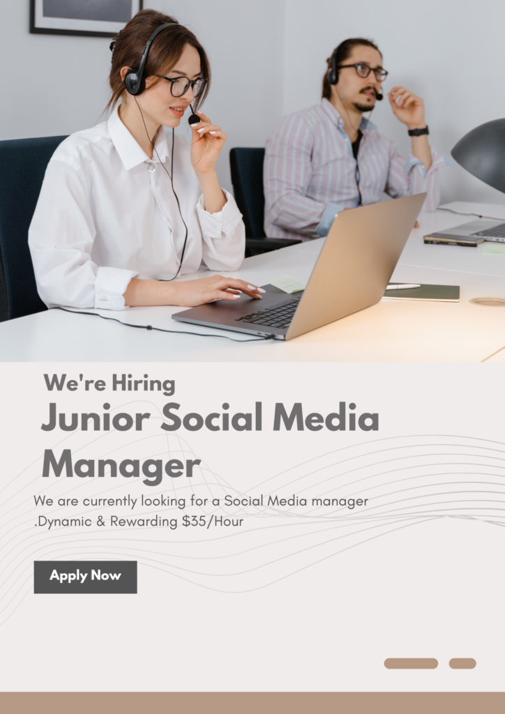  Elevate your career as a Junior Social Media Manager! Join a dynamic team, create impactful campaigns, and enjoy remote work with growth opportunities.