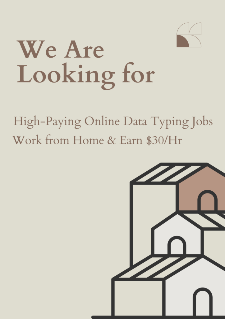Earn $20β$30/hr with high-paying online data typing jobs! Work from home, no investment needed. Flexible hours, global hiring. Apply now & start earning