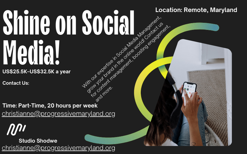 Join Progressive Maryland as a Part-Time Social Media Coordinator. Remote role, $25.5K–32.5K, drive social justice through digital engagement. Apply now