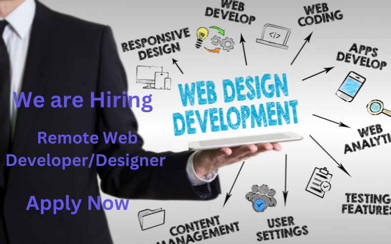 We are seeking a talented fully remote web developer/designer to create stunning, user-friendly websites. Responsibilities include designing, developing, and maintaining responsive sites, ensuring performance and functionality. Join our flexible, collaborative team and bring creative digital experiences to life!