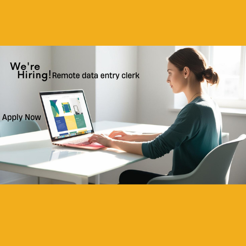 "Join as a Remote Data Entry Clerk! Accurately input, update, and manage data from home. Flexible hours, competitive pay. Apply now!"
