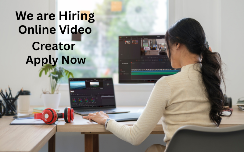 Join as a remote Online Video Content Creator in the USA, earning $20–$30/hr. Create engaging videos for social media, marketing, and brand storytelling.