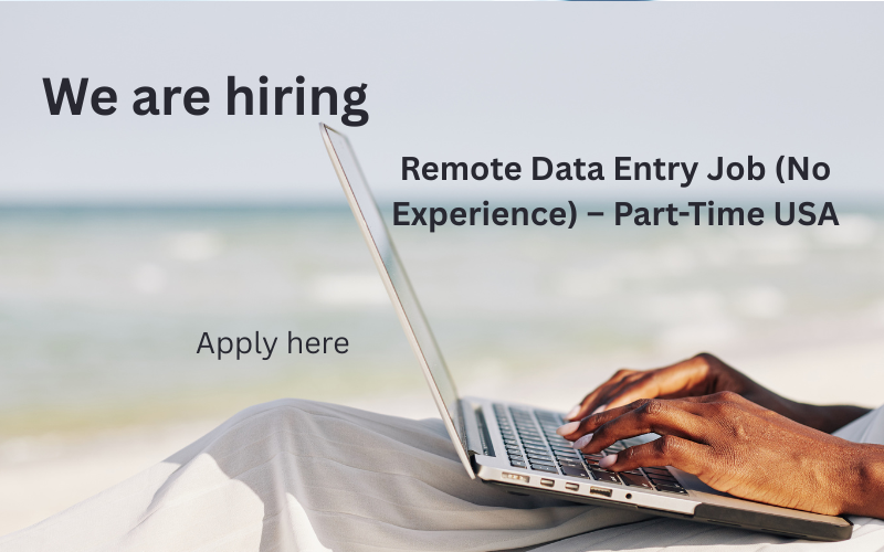 Remote Data Entry Job (No Experience) – Part-Time USA