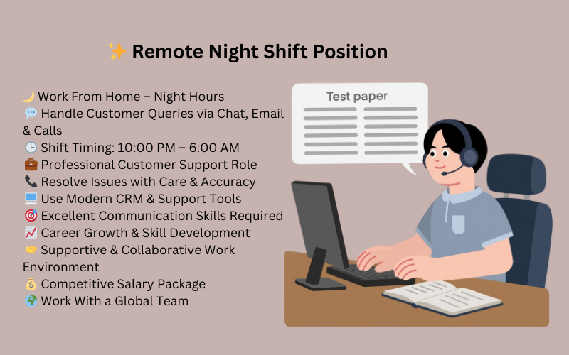 Night Shift Customer Service Representative